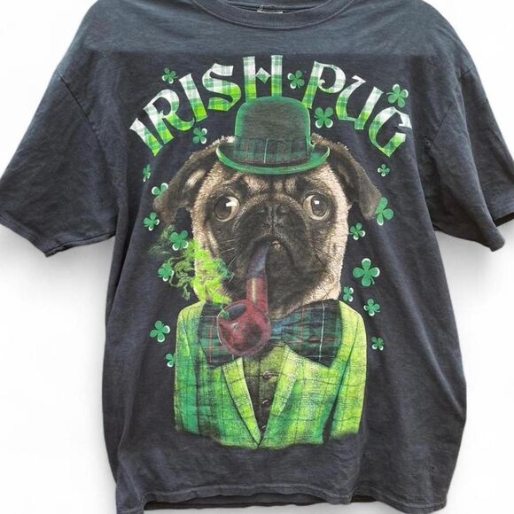 Lucky Brand Other - Vintage Lucky Tee Shirt “Irish Pug” Graphic T-Shirt – Men’s Large